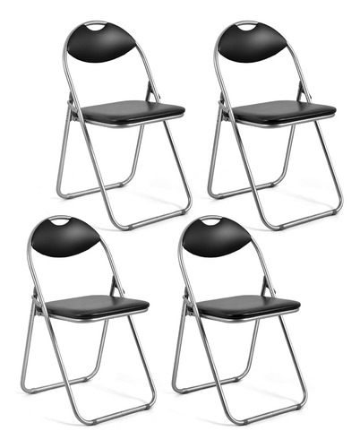 ~? Giantex 4-pack Folding Chairs Set - Sillas De Sala De Esp