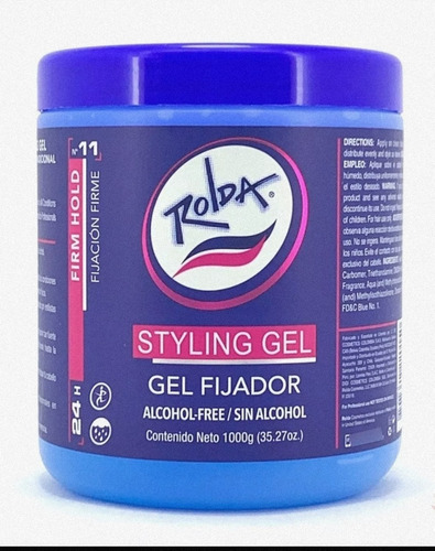 Rolda Gel Fijador X1000mg Sin Alcohol - Kg a $1100