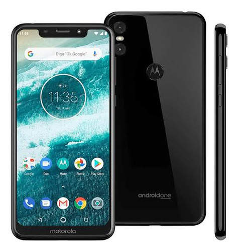 Smartphone Motorola One 64gb 4gb Ram Dual Sim Preto