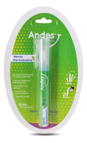 Refrescant Bucal Andes Menta Yerbabuena 10 Ml