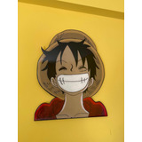 Cuadro Pintado A Mano Resina - Luffy - One Piece