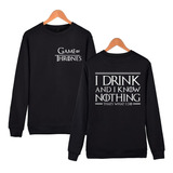 Buzo Cuello Redondo I Drink I Know Things Game Of Thrones