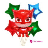 Pakete 5 Globos Aluminio Heroes Pijamas  Buhíta, Gecko