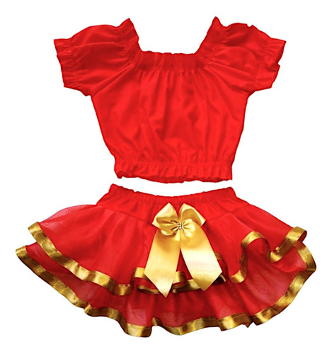 Conjunto Bunda Rica Croped Top Tapa Mesversario Menina Baby