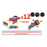Pack 12 Snickers Almendra Barra De Chocolate 12 Unidades
