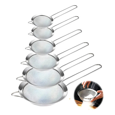 Coladores Cernidores Escurridor Acero Inoxidable Juego 6 Pcs | Meses sin interés