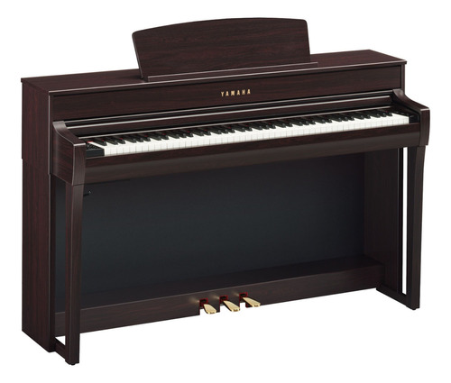 Piano Digital Yamaha Clp-745r Bra Clavinova Marrom Fosco