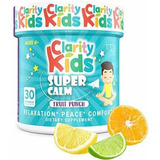 Clarity Kids Super Calm Magnesio Para Niños 30 Unds