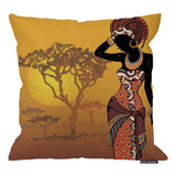 Hgod Designs Funda De Cojín Para Mujer Africana, Diseño De H