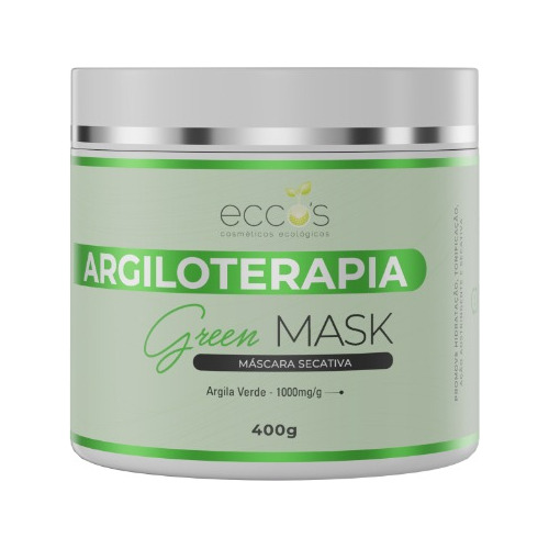 Argila Verde Green Mask - Máscara Secativa 400g Eccos