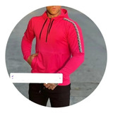 Buzo Canguro Rosa Slim Fit