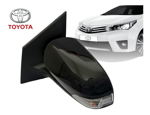 Retrovisor Izquierdo Con Luz Para Toyota Corolla 2015 A 2019 Foto 5