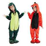 Pijamas Dinosaurio Pijama Completa Mameluco Disfraz Niños