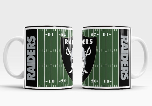 Taza Emparrillado Raiders De Las Vegas Raiders Nfl