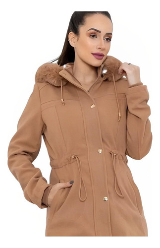 Parka Feminina Jaqueta Casaco Inverno Sobretudo Feminino