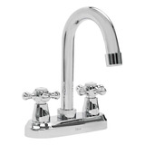 Mezcladora Eco Dica 4034 4pul Tipo Bar Para Lavabo Acabado Cromado Color Gris