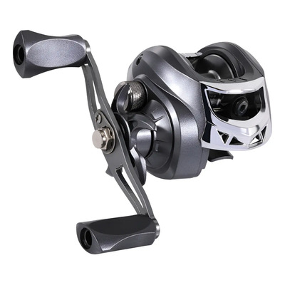 Carretilha De Pesca 19 Rolamento 8,1:1 Suporte 12kg Carretel Cor Cinza Lado Da Manivela Direito | Parcelamento sem juros