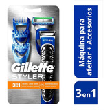 Gillette Styler Recortador 3en1 Máquina Para Afeitar + 1 Rep