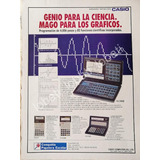 Cartel Vintage Calculadora Grafica Casio Fx-7500g 1988 /268