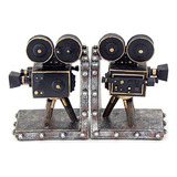 Sujetador De Libros Estilo Antiguo Camera Película 