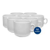 Set X 12 Taza Cafe Porcelana Schmidt