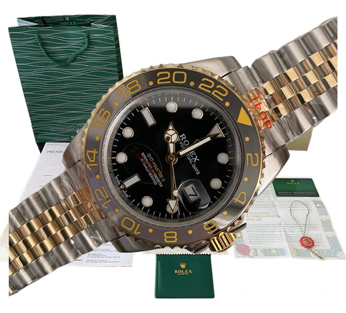  Reloj Rolex Gmt Master Ii Automatico Bitono 41mm Zafiro