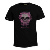 Camisa Metallica Calavera Banda Rock Metal Bto