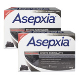 Asepxia Jabón Carbón Detox Purificante Detox 100g - Pack X2