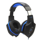 Fone De Ouvido Over-ear Gamer Knup Kp-451 Black E Blue