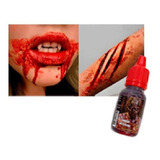 Maquiagem Halloween Sangue Falso Comestível Face E Corpo