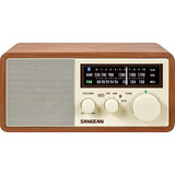 Sangean Radio Wr-16 Am/fm/bluetooth De Madera Gabinete 