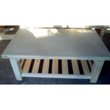 Mesa Ratona Con Deck Tapa Maciza 