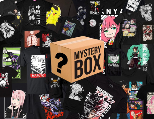 Mystery Box Playeras Anime 8 Productos