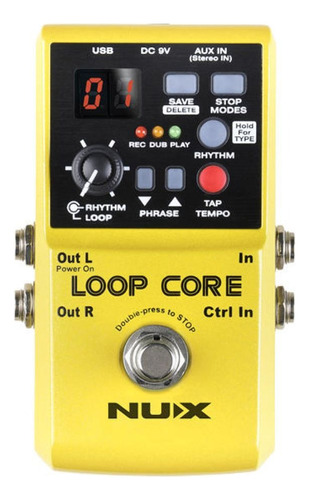 Pedal De Efecto Looper Nux Loop Core 99 Memorias