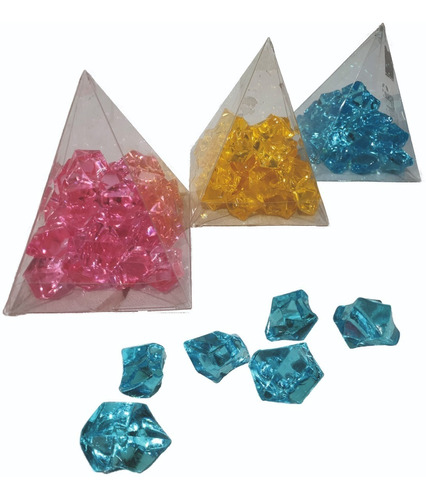 Gemas Diamante 3 Packs X32u En Blíster Opción 3 Colores Decó