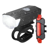 Kit De Luces Led Bicicleta Delantera Y Trasera Potente