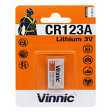 Pila Litio Cr123a Vinnic Lithium 3v Cr123 Blister X 1 Unidad