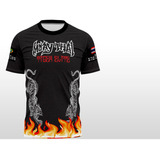 Camisa Muay Thai Tiger Elite Camiseta Preta Promoção