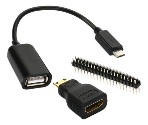 2xmini-hdmi Macho A Hembra Micro Usb Gpio Compatible Con