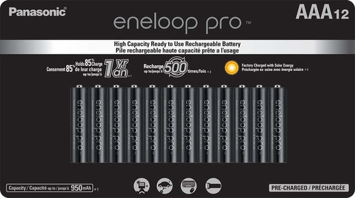 12 Baterias Eneloop Pro Aaa 950mah Bk-4hcca12fa Origen Japon