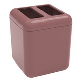 Porta Cepillos Y Pasta Dental, Cube, Brinox- Coza 20876 Color Rosa Malva