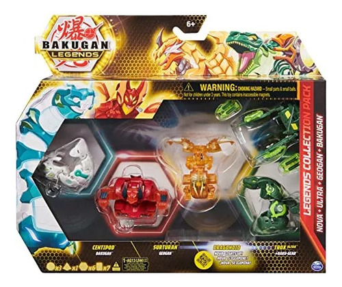 Bakugan Legends Collection Pack, 4-pack Featuring CentiPod