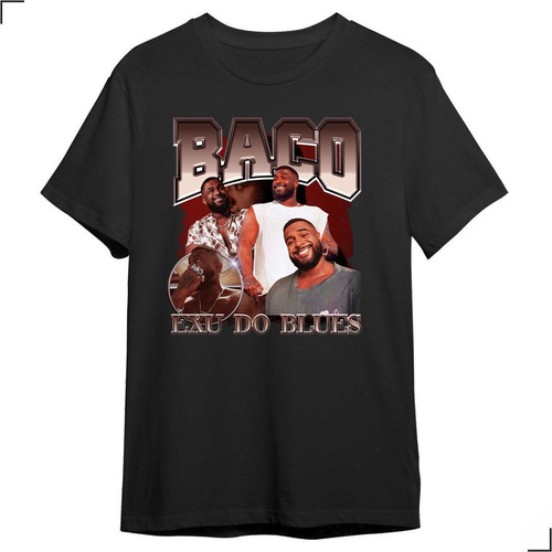 Camiseta Baco Girassois Rapper Hip Hop Exu Blues Pop Vintage