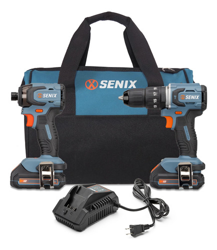 Senix X2 Kit De Herramientas Electricas Inalambricas De 20 V