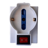 Adaptador Hembra Triple Con Interruptor 250v 10a