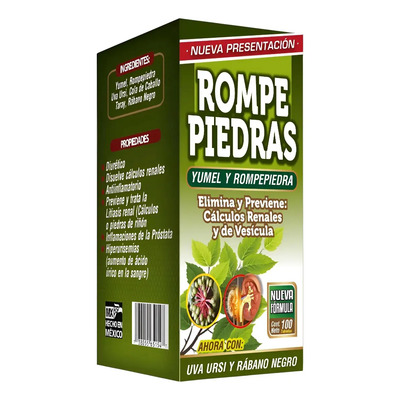 Rompe Piedras Suplemento 100 Tabs Ayuda Urinaria | Meses sin interés
