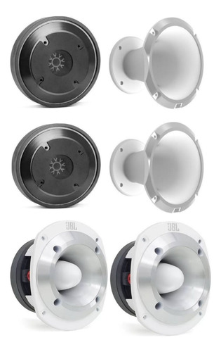 Kit Jbl 2 D305 + 2 Hl 14-50trio Branca + 2 St400trio Branco 