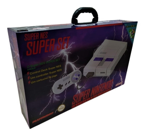 Caixa Super Nintendo Super Set Com Divisorias De Mdf E Alça