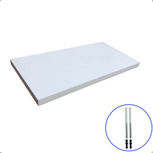 1 Prateleira Mdf 30x15 Branco Quarto Sala Suporte Invisivel