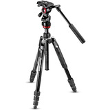 Tripode De 60  Manfrotto Travel Aluminio Giratorio Negro